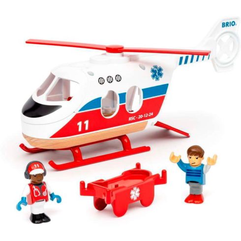 BRIO World: Mentőhelikopter figurákkal