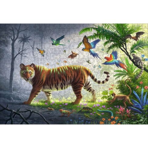 Ravensburger Tigris a dzsungelben - 505 darabos fa puzzle