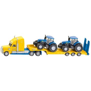   Siku Farmer LKW teherautó New Holland traktorokkal fém modell készlet (1:32)