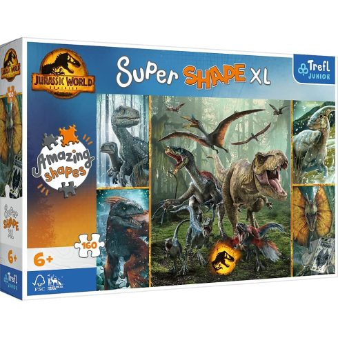 Trefl Jurassic World furcsa dinoszauruszok - 160 darabos XL puzzle