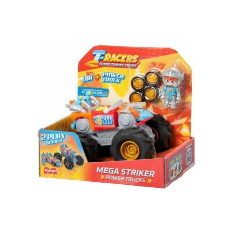 Magic Box T-Racers Mega Striker 2 az 1-ben szuperterepjáró figurával - Szürke