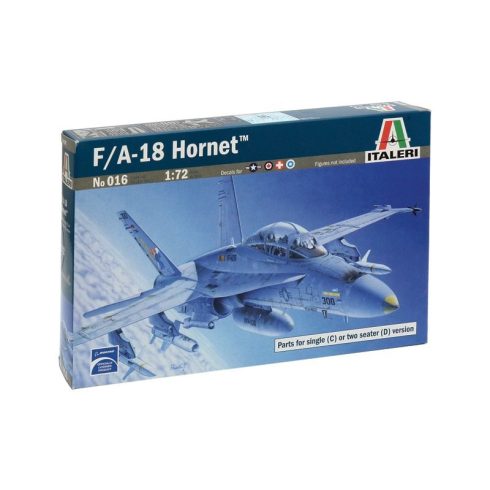 Italeri F/A-18 Hornet harcászati vadászbombázó repülőgép műanyag modell (1:72)