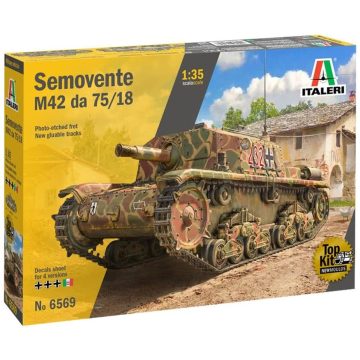   Italeri Semovente M42 da 75/18 önjáró löveg műanyag modell (1:35)