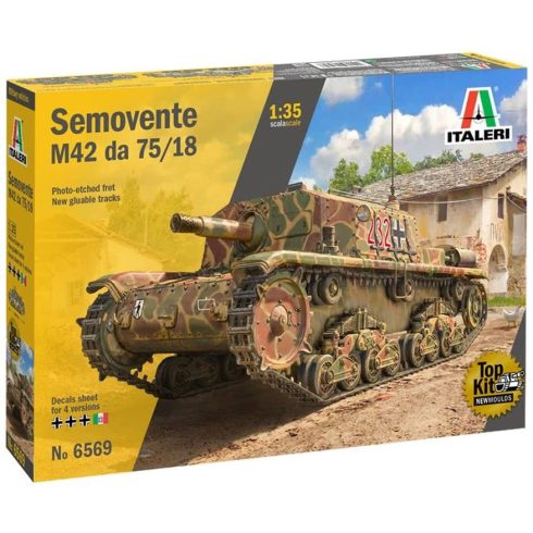 Italeri Semovente M42 da 75/18 önjáró löveg műanyag modell (1:35)