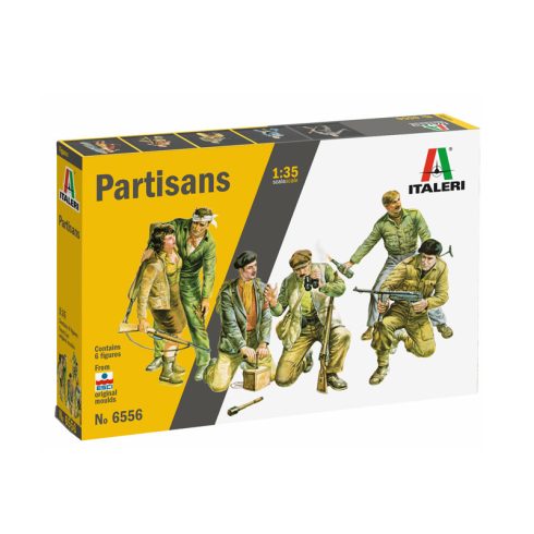 Italeri II. világháborús partizán katonák műanyag modell (1:35)