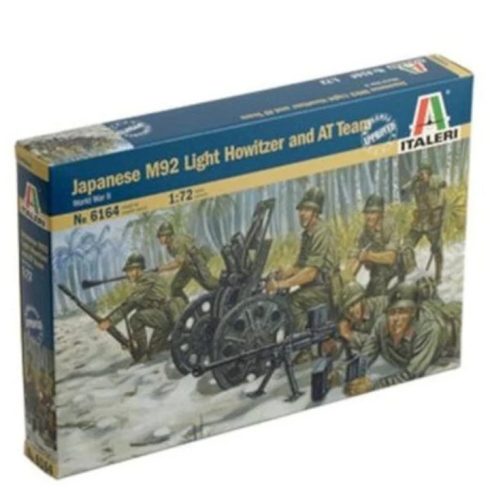 Italeri II. világháborús japán gyalogság M92 könnyű tarackkal műanyag modell (1:72)