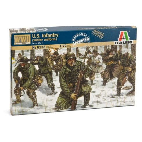 Italeri II. világháborús amerikai gyalogos katonái műanyag modell (1:72)