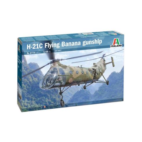 Italeri H-21C Flying Banana G helikopter műanyag modell (1:48)