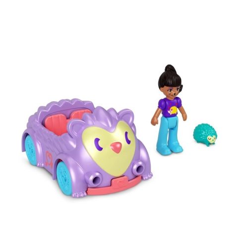 Mattel Polly Pocket Pollyville - Sündisznó forma autó figurával