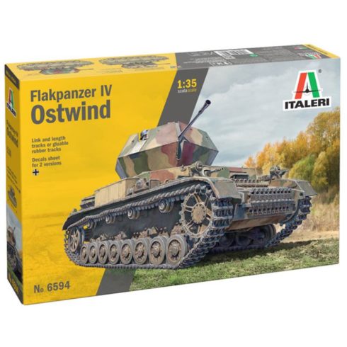 Italeri Flakpanzer IV Ostwind harci jármű műanyag modell (1:35)