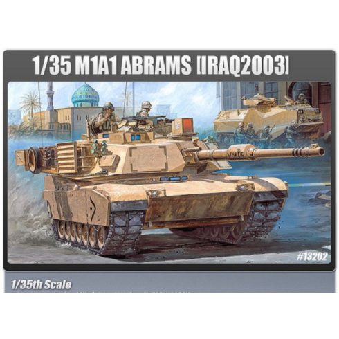 Academy M1A1 Abrams 'Iraq 2003' tank műanyag modell (1:35)