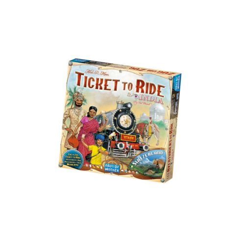 Ticket to Ride Map Collection 2: India & Switzerland kiegészítő - Angol