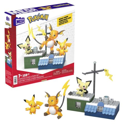 Mattel MEGA Pokémon Pikachu Evolution 159 darabos építő készlet