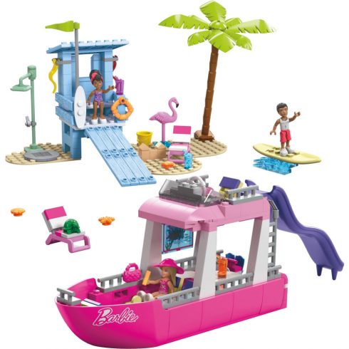 Mattel HPN79 MEGA Barbie Malibu Dream hajó 317 darabos építőjáték