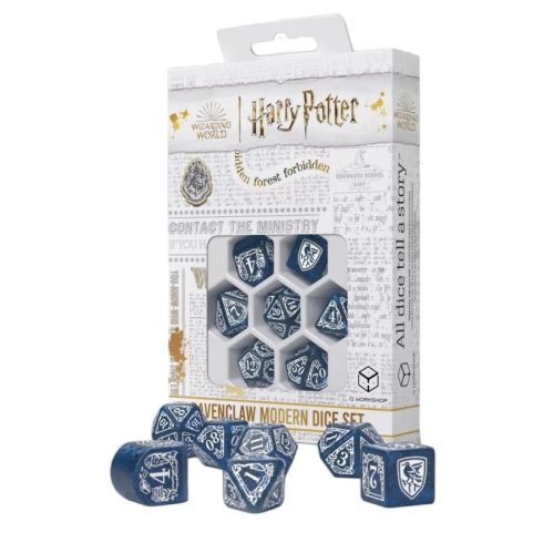 Harry Potter: Hollóhát Dobókocka szett - Kék (7db/csomag)