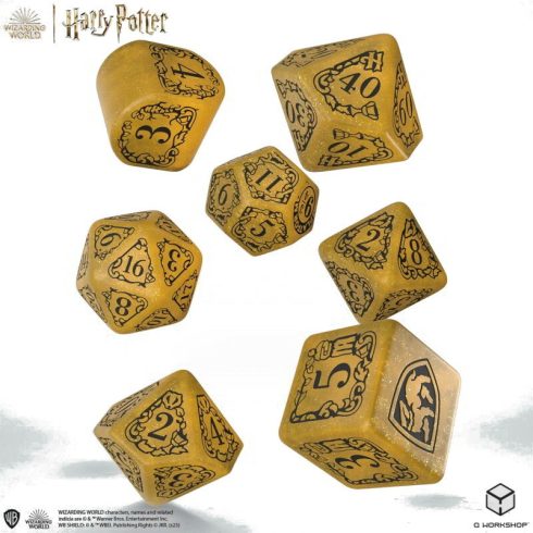 Harry Potter: Hugrabug Dobókocka szett - Sárga (7db/csomag)