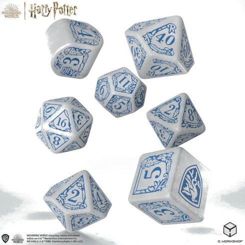 Harry Potter: Hollóhát Dobókocka szett - Fehér (7db/csomag)