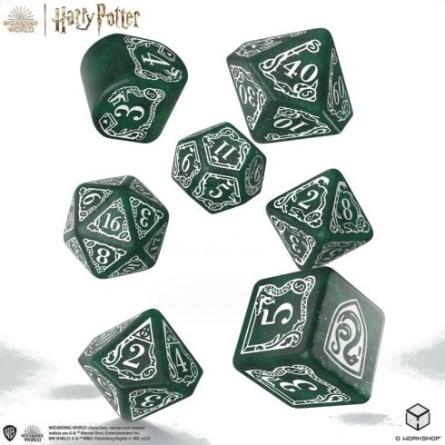 Harry Potter: Mardekár Dobókocka szett - Zöld (7db/csomag)