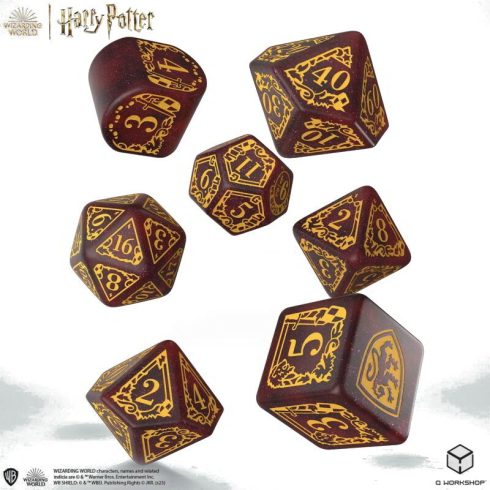Harry Potter: Griffendél Dobókocka szett - Piros (7db/csomag)