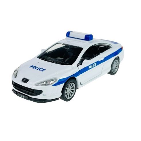 Welly CityDuty Peugeot Coupé 407 Police autó fém modell (1:34)