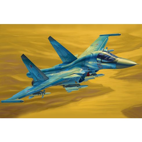 HobbyBoss Russian Su-34 Fullback vadászrepülőgép műanyag összeépíthető makett (1:48)