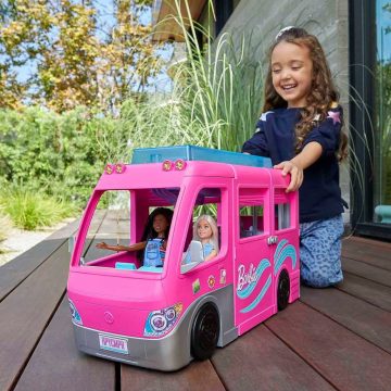  Mattel Barbie Lakóautó óriáscsúszdával HCD46 - Rózsaszín