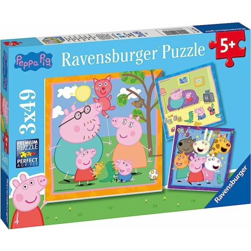 Ravensburger Peppa malac 3 az 1-ben puzzle 3x49 darabos