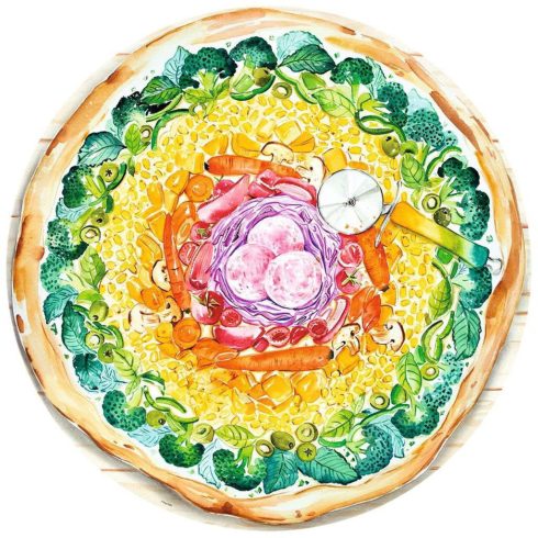 Ravensburger Színes Pizza - 500 darabos puzzle