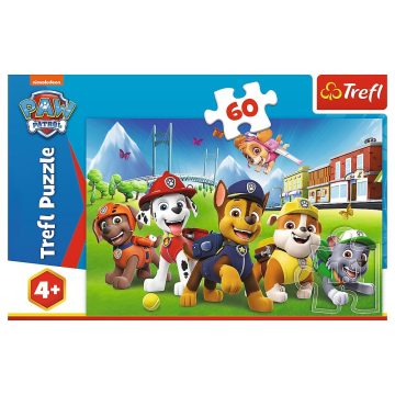   Trefl: Mancs őrjárat, Kutyik Kaland-öbölben - 60 darabos puzzle