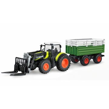   Amewi Távirányítós traktor XL kiegészítő csomaggal - Zöld