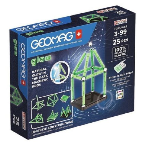 Geomag Glow 25 darabos mágneses építő készlet