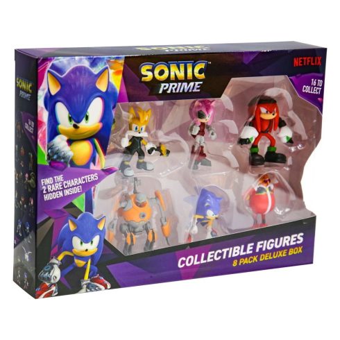 P.M.I. Sonic Prime Deluxe box Mix figura készlet (8 darabos)