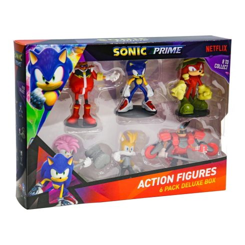 P.M.I. Sonic Prime Deluxe box figura készlet (6 darabos)