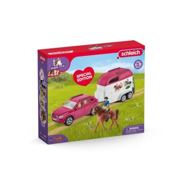   Schleich Horse Club Kalandozás autóval és lószállító utánfutóval