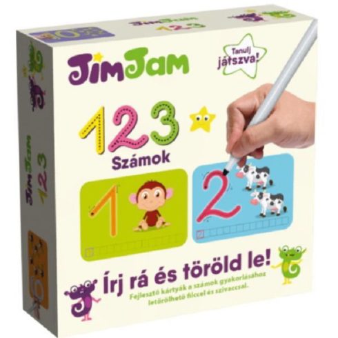 JimJam: Írj rá és töröld le! Munkafüzet - Számok