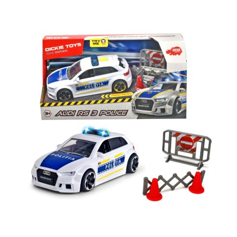 Dickie Toys Román Audi RS3 - Rendőrautó