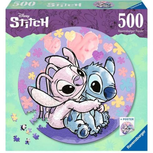 Ravensburger Stitch 500 darabos kerek puzzle