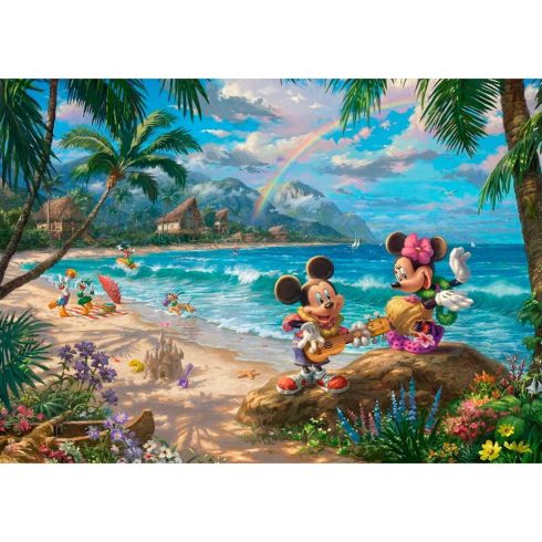 Schmidt Spiele Thomas Kinkade Studios Minnie & Mickey in Hawaii - 1000 darabos puzzle