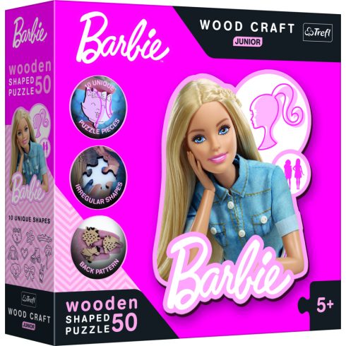 Trefl Wood Craft Barbie - 50 darabos puzzle