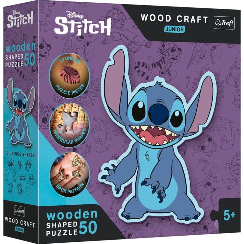 Trefl Wood Craft Lilo és Stitch - 50 darabos Fa puzzle