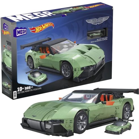 Mattel MEGA Hot Wheels Aston Martin Vulcan 986 darabos építő játék