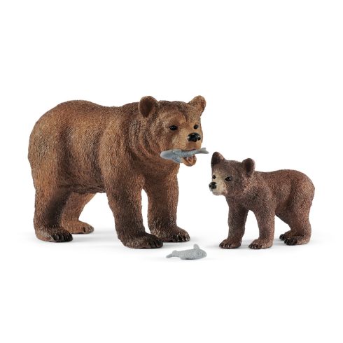 Schleich: Grizzly medve anya és bocs