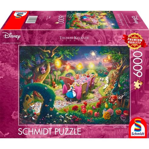 Schmidt Spiele Disney Dreams Gyűjtemény - Alice csodaországban : Az Őrült kalapos Teapartyja 6000 darabos puzzle