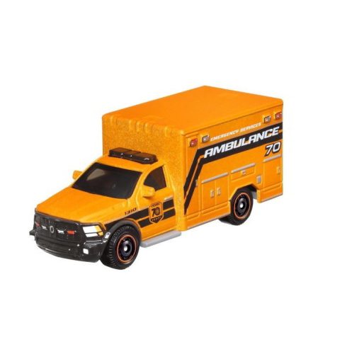 Mattel Matchbox 70. évfordulós 2019 Ram Ambulance kisautó - Sárga