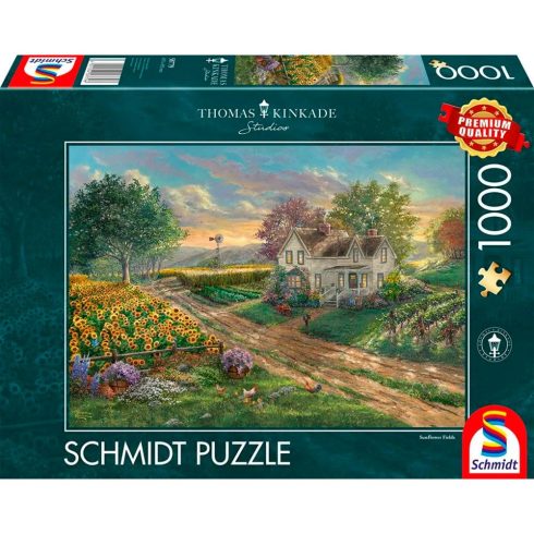 Schmidt Spiele Napraforgóföldek- 1000 darabos Puzzle