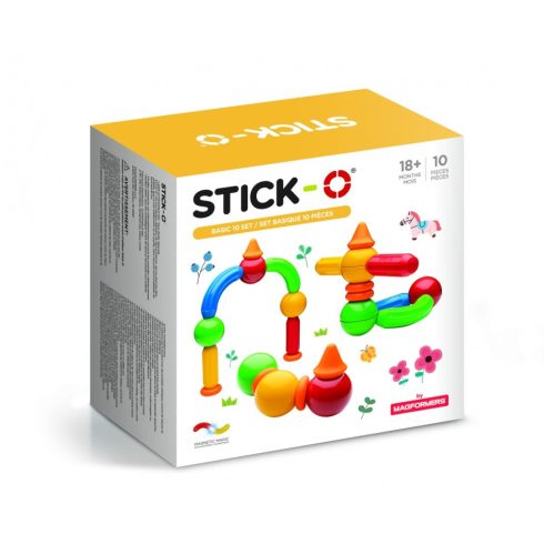 Magformers Blocks Stick- O Alapok 10 darabos építőjáték készlet