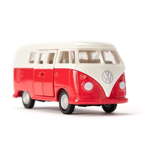 Siku VW T1 Kisbusz - Piros/Fehér 1:50