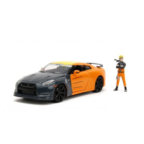 Jada Toys Nissan GT-R autó Naruto figurával 1:24