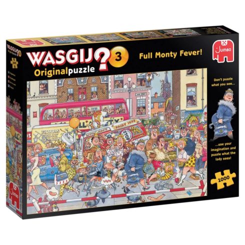 Jumbo 81923 Wasgij Original 3 - Teljes Monty-láz 1000 darabos Kreatív Puzzle