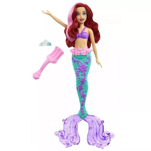 Mattel Disney hercegnők: Ariel baba színváltós hajjal és uszonnyal